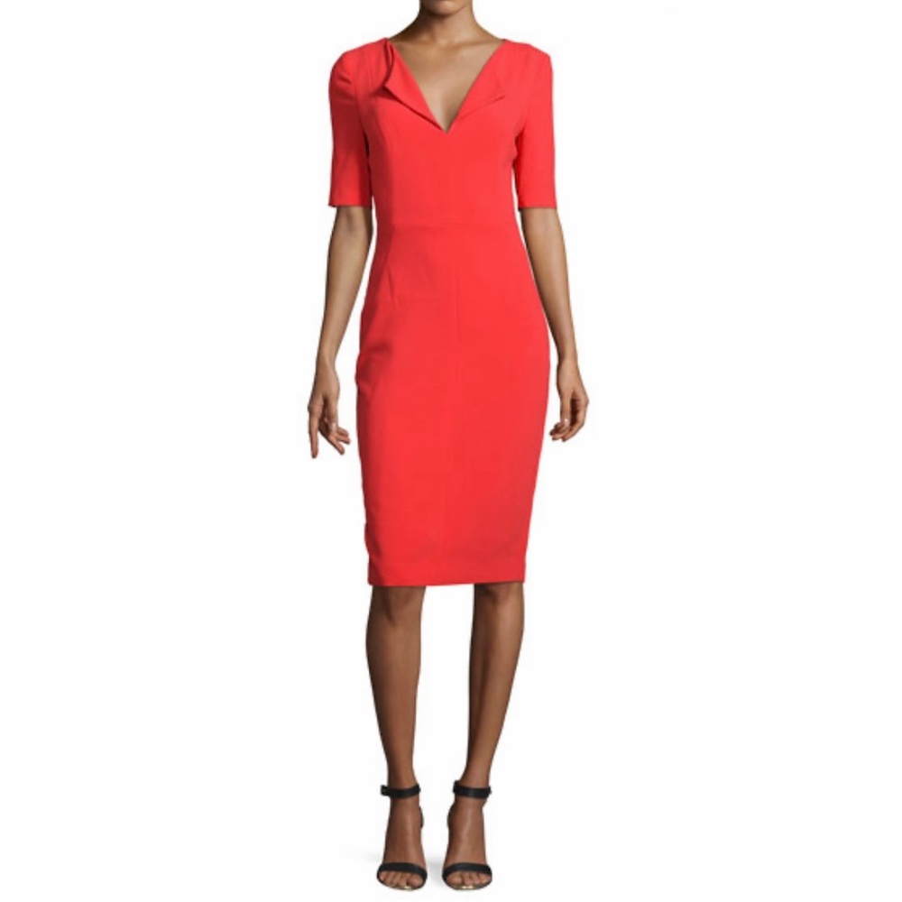 Black Halo Pescara Sheath Dress in Burnt Rose